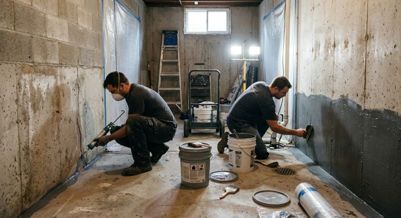 Basement Walls Waterproofing in Tampa, FL