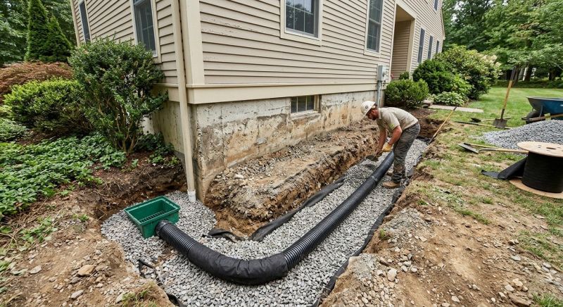 Exterior Drainage Installation in Tuscaloosa, AL